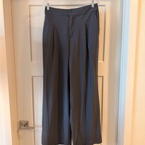 Athleta Dark Grey Pinnacle Wide-Leg Pants